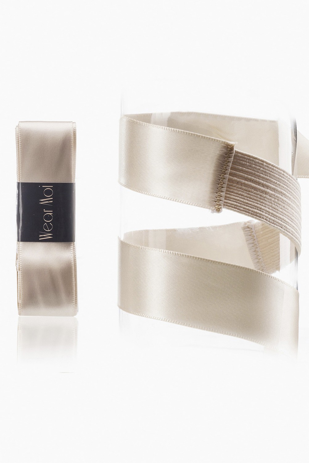 Лента для пуантов сатиновая с эластичной вставкой (4 шт.) (76 см, 23 мм) Wear Moi DIV61