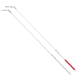 Палочка гимнастическая с резиновой ручкой Chacott (стандарт, 600 мм) (000 Белый)