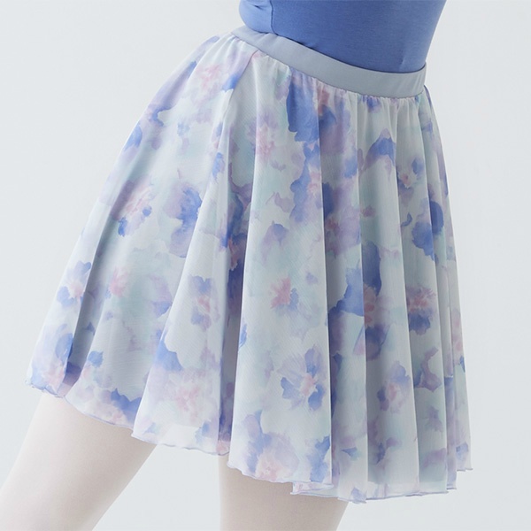 Двусторонняя юбка с нежным цветочным принтом