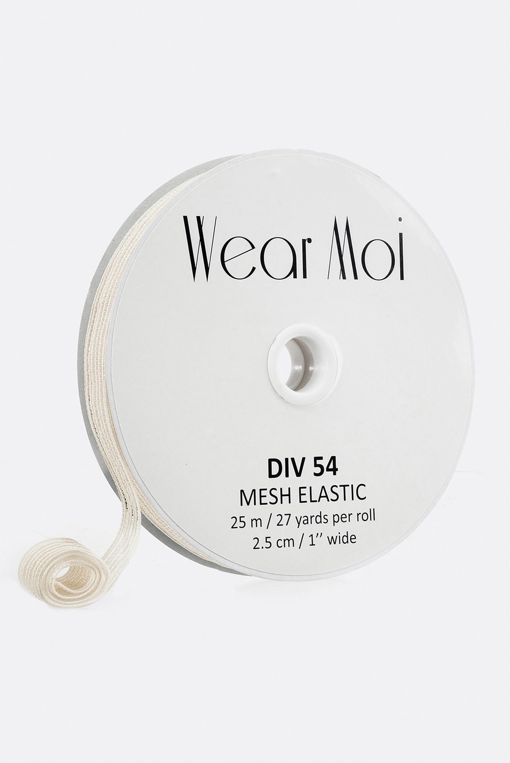 Резинка для пуантов прозрачная в рулоне (25 м, 25 мм) Wear Moi DIV54