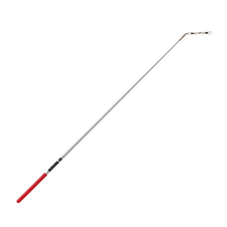 Палочка гимнастическая голографическая укороченная (57 см) Sasaki M-781HJK-F - серебряный / красный
