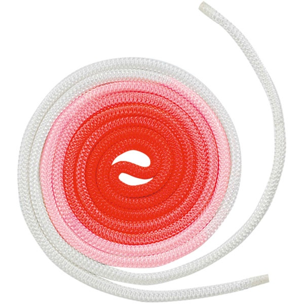 Скакалка гимнастическая градиентная (градиент в середине) (нейлон, 3 м) Chacott - 750 (ярко-оранжевый)