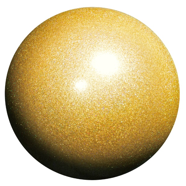 Мяч гимнастический с блёстками (185 мм) Chacott (599 Золото)