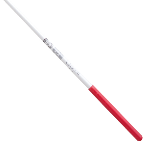 Палочка гимнастическая с резиновой ручкой Chacott (стандарт, 600 мм) (052 Красный)