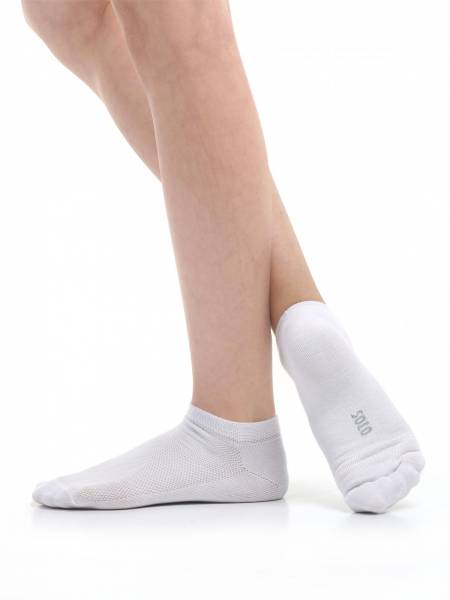 Носки спортивные низкие SOLO NS11 - белый - размер 21-24