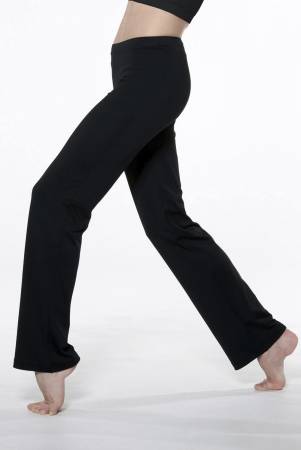 Классические брюки для джаз-танца из мягкой микрофибры, с комфортным поясом.