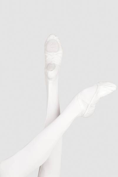 Балетки кожаные с раздельной подошвой Wear Moi PLUTON -  белый - размер 26 (европейский)