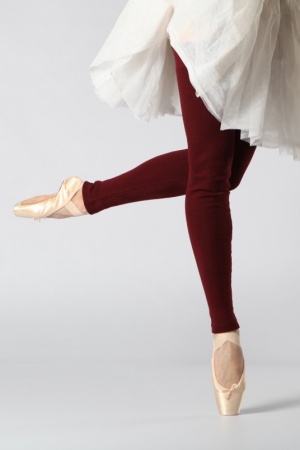 Гетры Pro Ballet однотонные -  бургундский 70 см